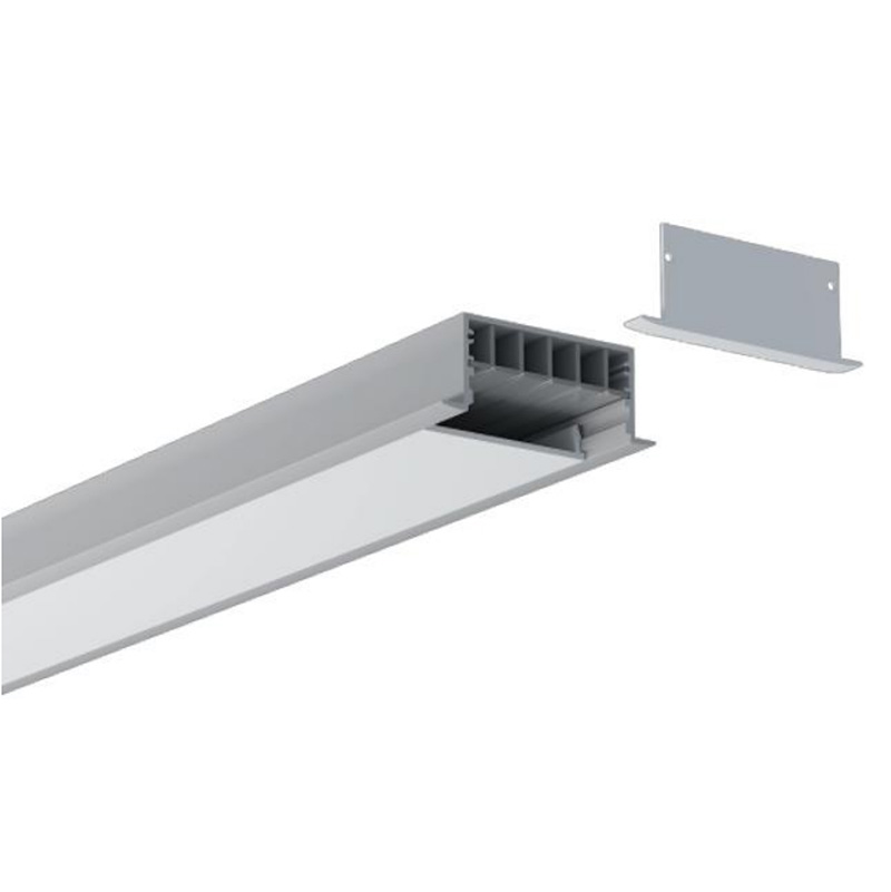 Recessed Aluminum LED Channel For LED Strip Lighting - Inner Width 53mm